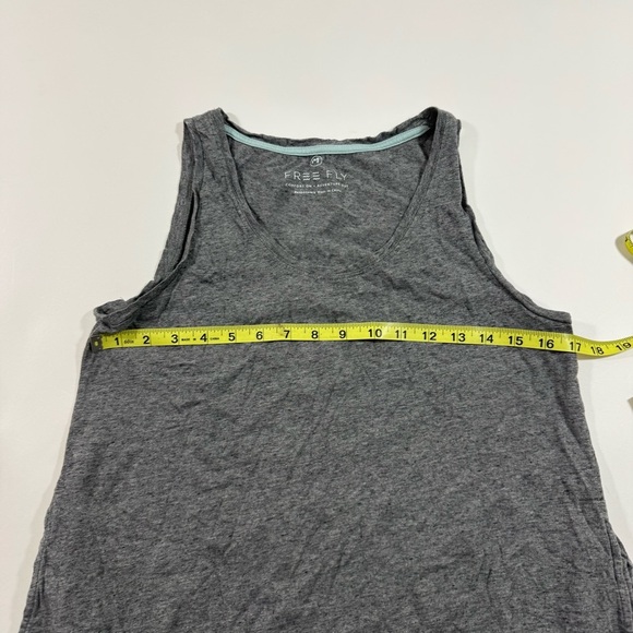 Free Fly Heritage Midi Dress Grey Pockets Size Medium - Picture 7 of 8